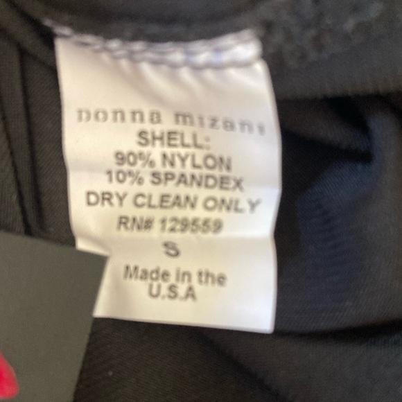 Donna Mizani Black Skirt NWT Sheer Mesh Layered Stretch Pull On Pencil Midi - Picture 9 of 11